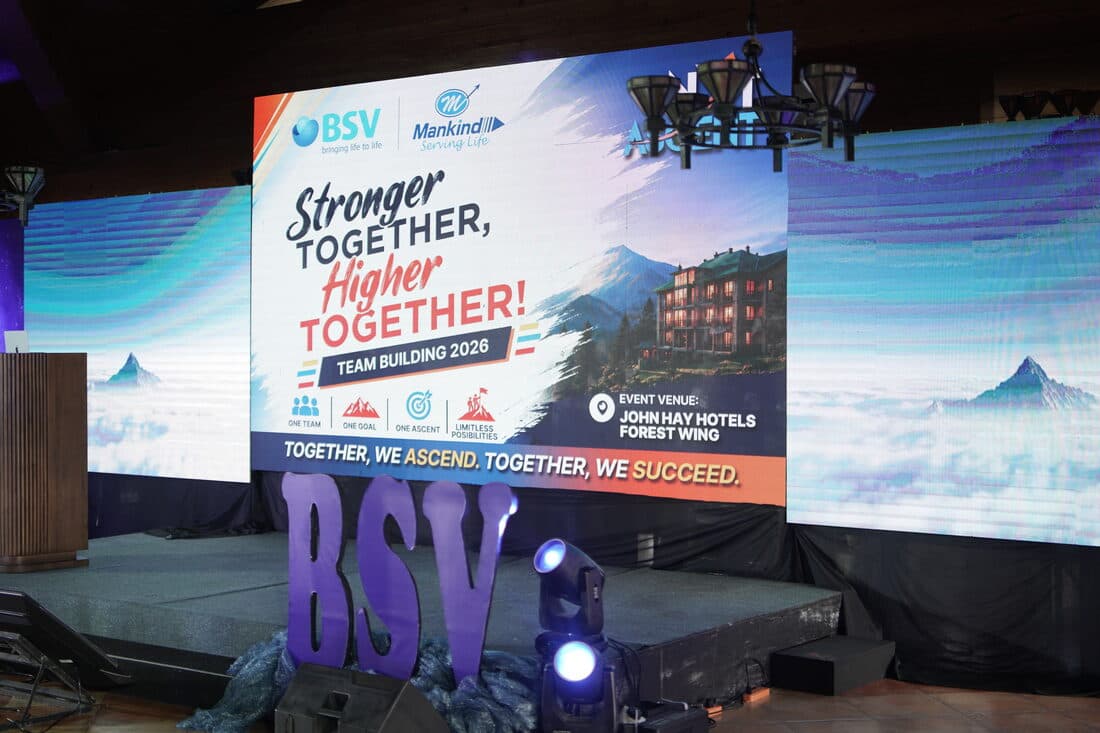 The team-building programme on screen