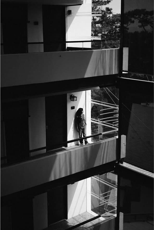 Black and white architectural view of the venue